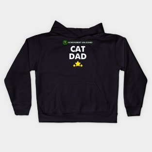 Achievement Unlocked- became a cat dad Kids Hoodie